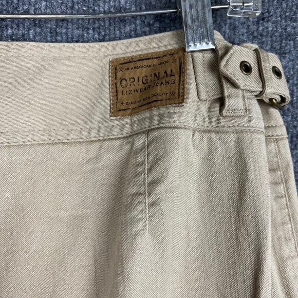 NWT Liz Claiborne Audra Classic Straight Leg Pants W/Buckle Size 12‎ - Picture 8 of 9